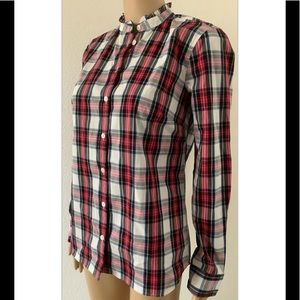 NWT 69.50 J.Crew plaid shirt women’s Sz XS